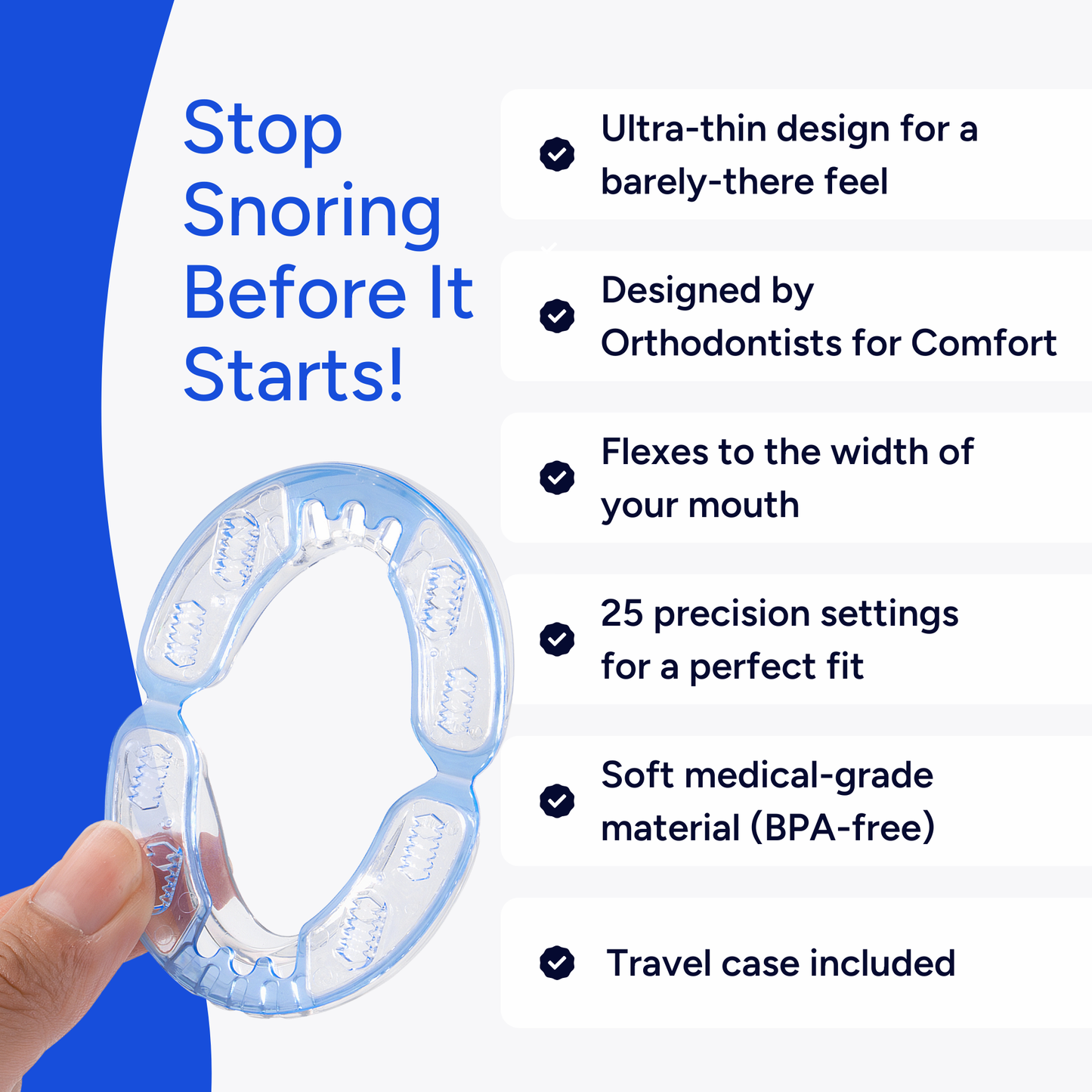 Adjustable  Anti-Snoring Mouthpiece