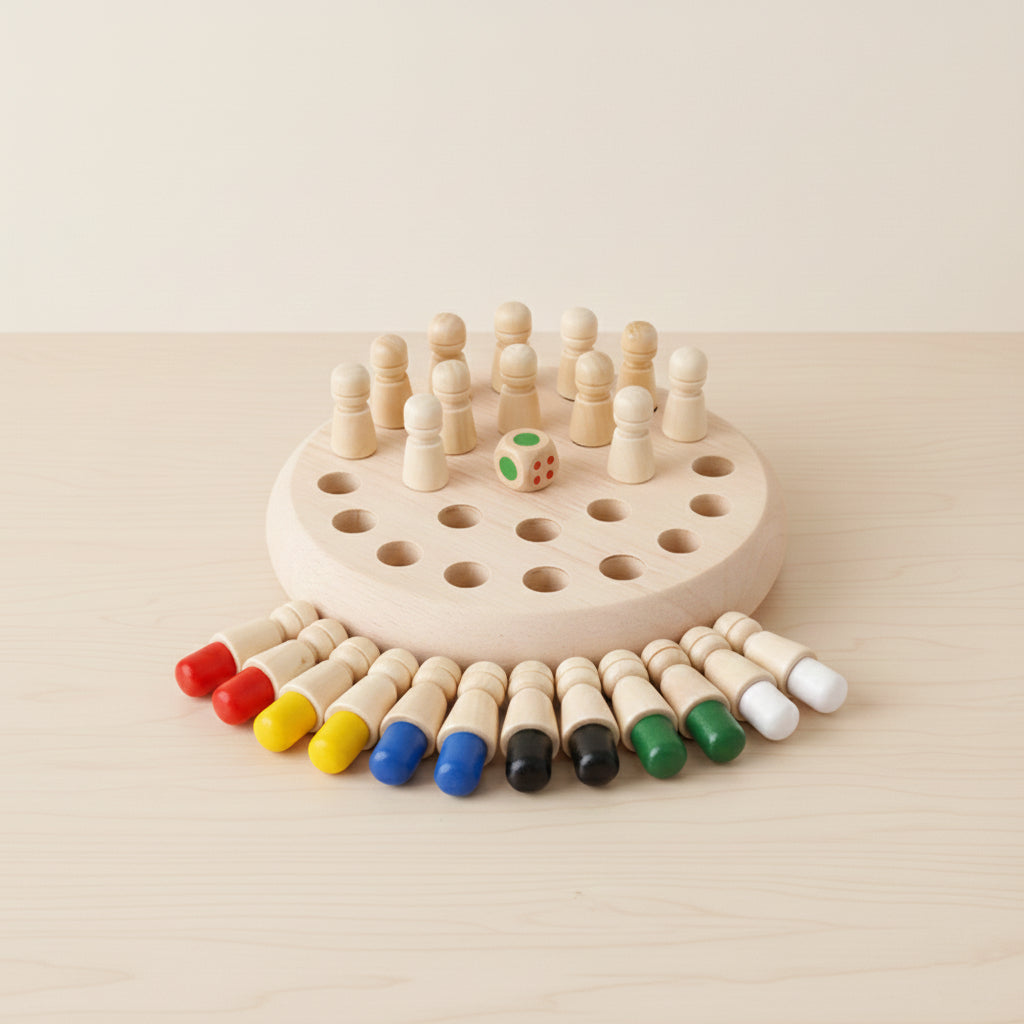 Wooden Memory Match Stick Chess Game